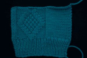 Mock Cable and Moss stitch