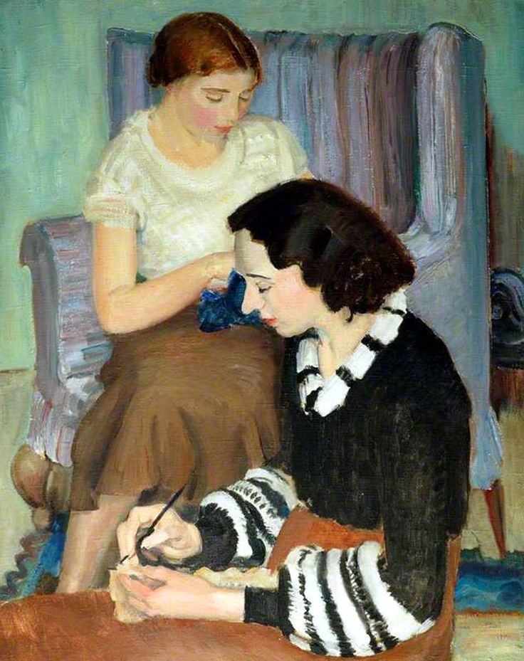 Women Knitting