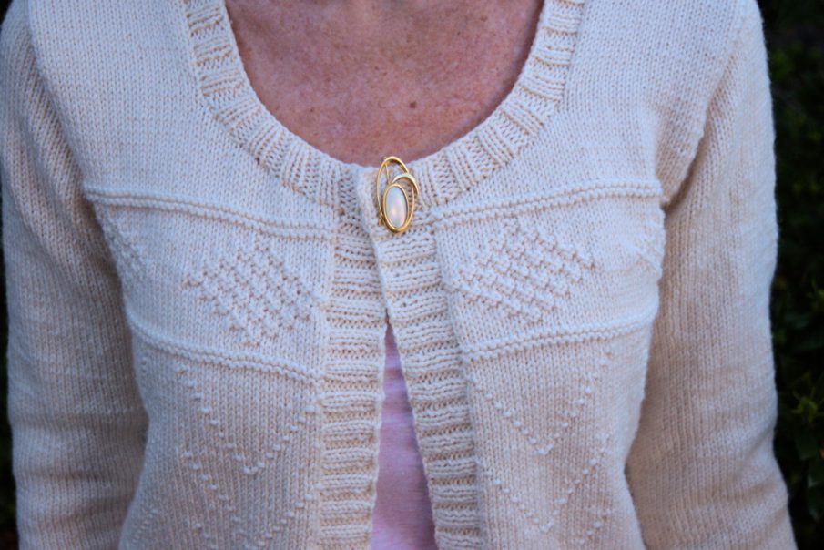 Oatmeal Cardigan - CloseUp